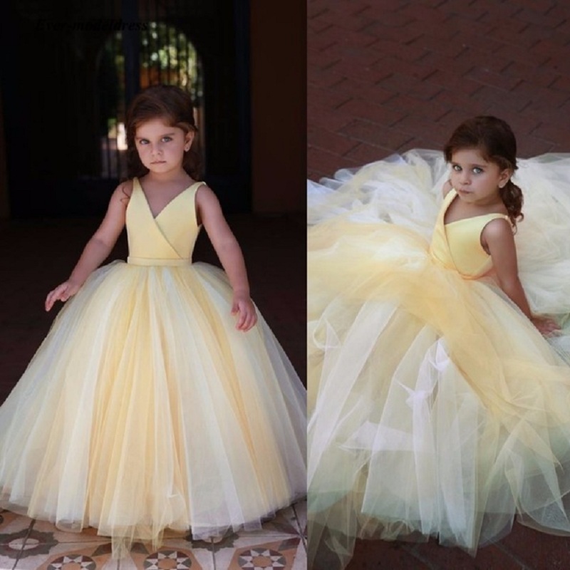 Embroidery Yellow Dress - Vestidos Amarelos de Dama de Honra