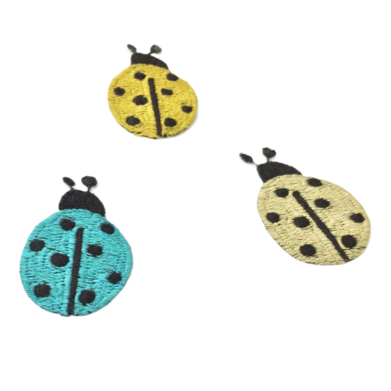 Embroidery Lady Bug - 49 pçs/lote costurar criativo bordado remendo