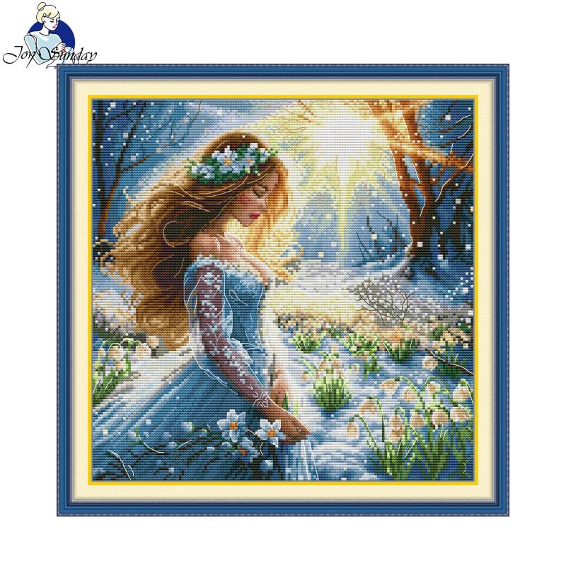Joy domingo kit de ponto cruz  - Embroidery Meaning avaliação e preço
