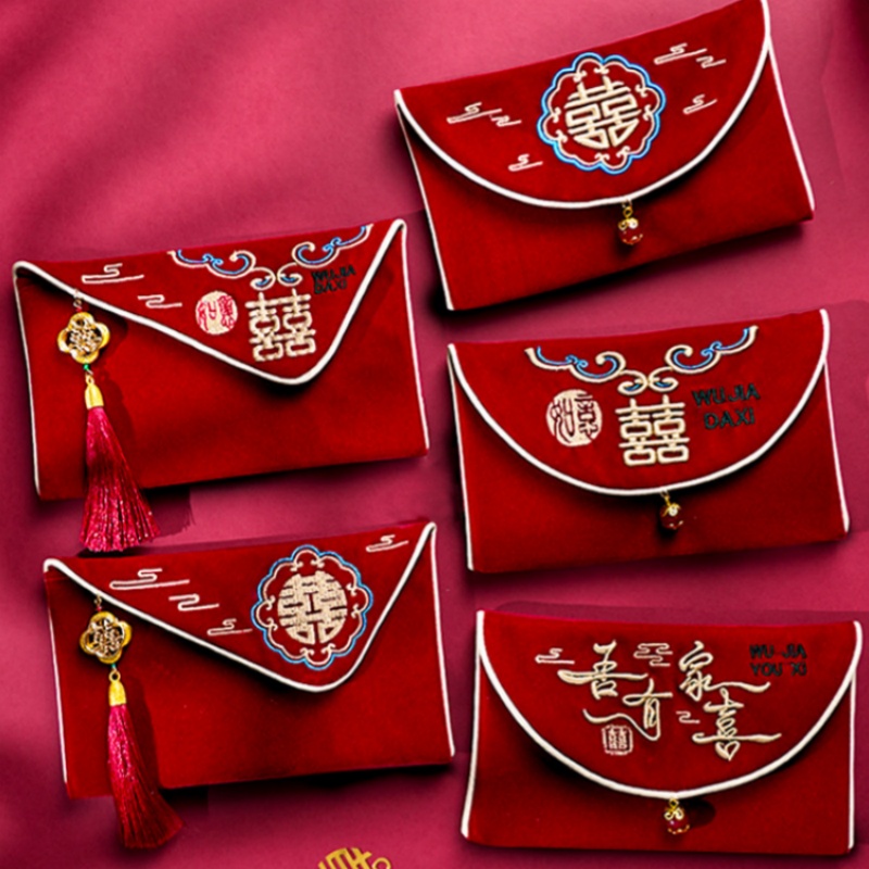 1 unidade de envelope vermelho - Embroidery Bag avaliação e preço