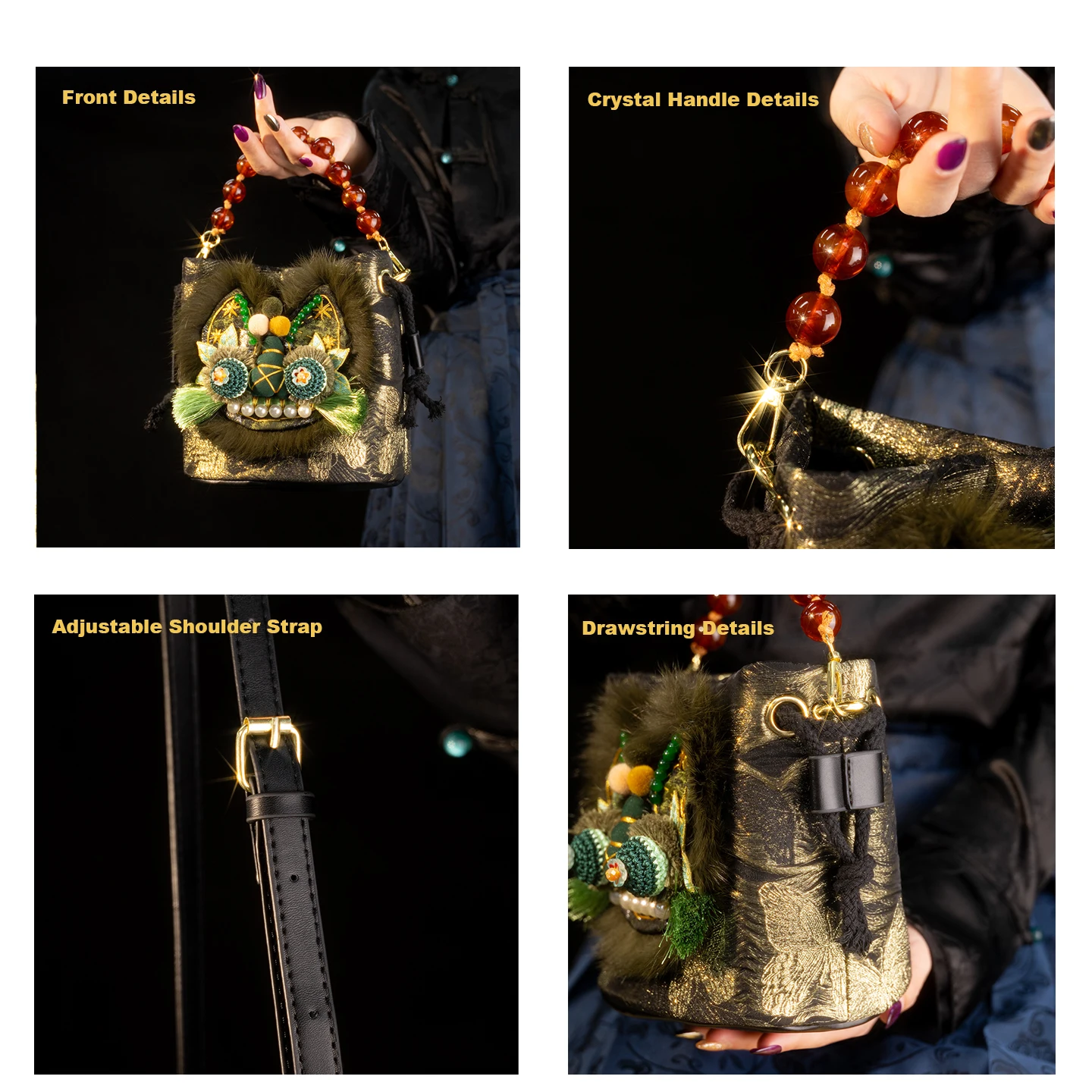 Bolsa transversal feminina de  - Embroidery Bag avaliação e preço