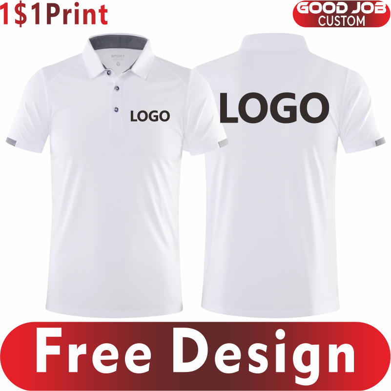 Camisa polo esportiva de secag - Embroidery Design Logo avaliação e preço