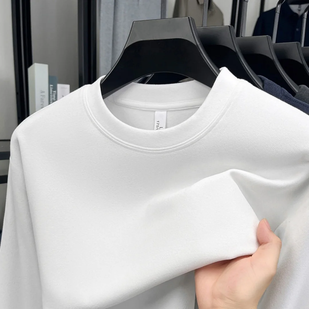 Camiseta masculina de manga co - Embroidery Cotton Shirt avaliação e preço